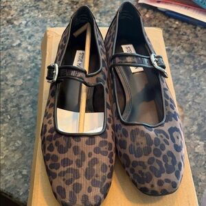 Steve Madden Leopard Print Mary Jane Flats